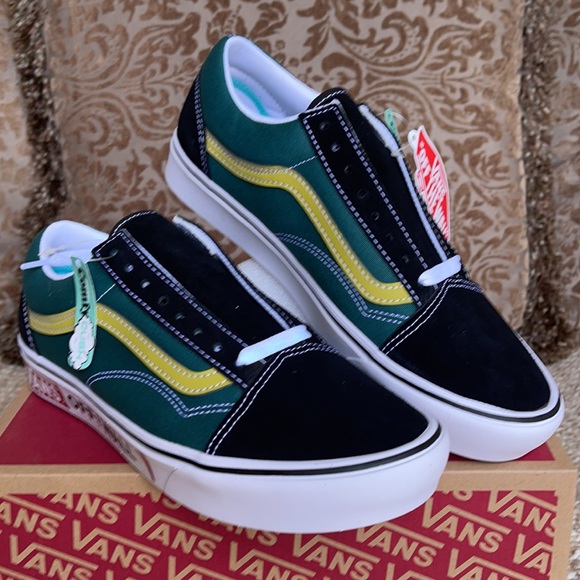 Vans Comfycush Old Skool Ftr Strd/Black/Trwht Men’ - Picture 8 of 16